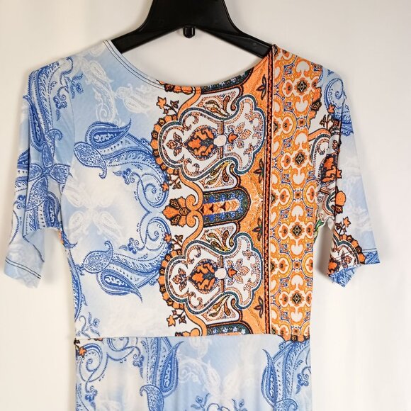 Uptown USA Boho Paisley Print Maxi Dress Women’s Size S Flowing Excellent - Picture 8 of 8